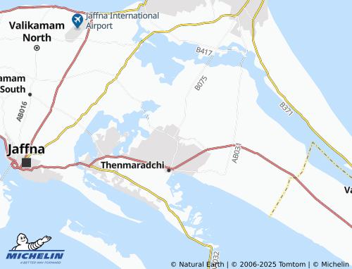MICHELIN Sarasalai South map - ViaMichelin