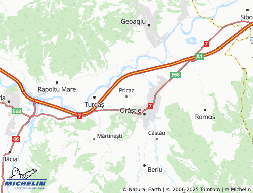 MICHELIN Pricaz map - ViaMichelin