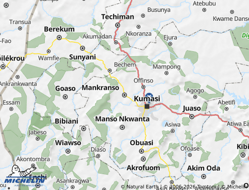 Mappa MICHELIN Ahafo Ano South - ViaMichelin