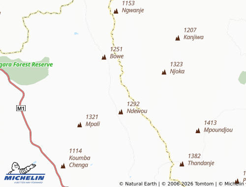 MICHELIN Mbelekete map - ViaMichelin