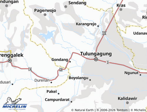 MICHELIN Jarakan map - ViaMichelin