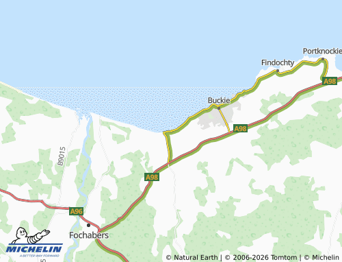 MICHELIN Portgordon map - ViaMichelin