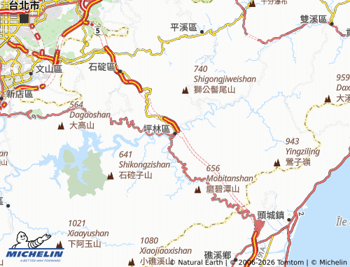 MICHELIN Pinglin District map - ViaMichelin