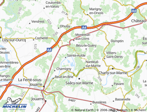 MICHELIN Caumont map - ViaMichelin