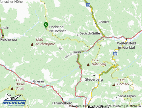 MICHELIN-Landkarte Sirnitz - ViaMichelin