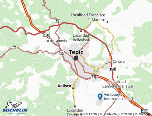 MICHELIN-Landkarte Tepic - ViaMichelin