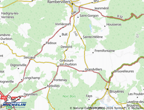 Mappa MICHELIN Nonzeville - ViaMichelin