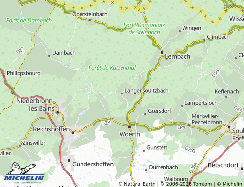 Mapa MICHELIN Langensoultzbach - ViaMichelin