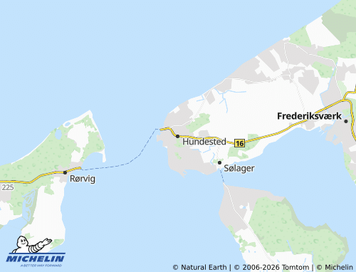Carte MICHELIN Hundested - ViaMichelin