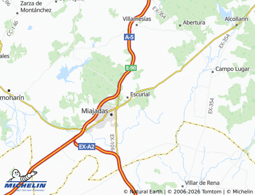 Carte MICHELIN Escurial - ViaMichelin