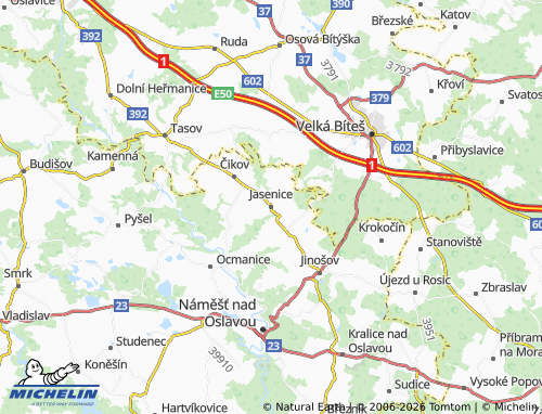Mapa MICHELIN Jasenice - ViaMichelin