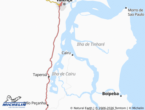 MICHELIN Cairu map - ViaMichelin