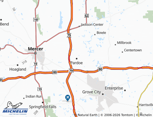 Mappa MICHELIN Pardoe - ViaMichelin