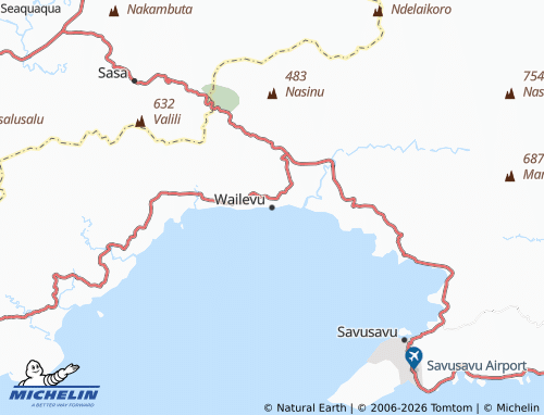 Mapa MICHELIN Wailevu - ViaMichelin