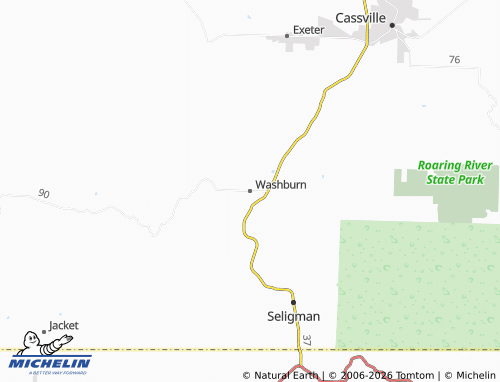 Mapa MICHELIN Washburn - ViaMichelin