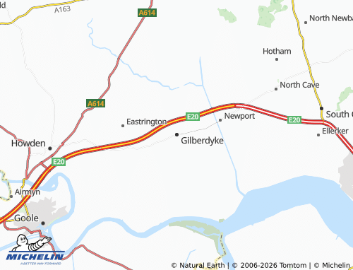 MICHELIN Gilberdyke map - ViaMichelin