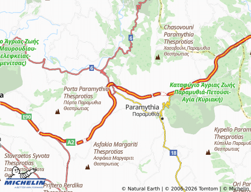 MICHELIN Krystallopigi map - ViaMichelin