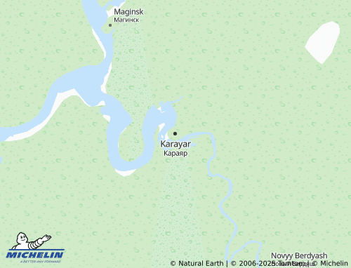 MICHELIN Karayar map - ViaMichelin