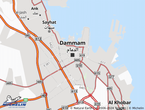 MICHELIN Dammam map - ViaMichelin