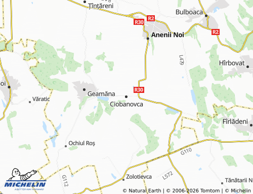 Mapa MICHELIN Ciobanovca - ViaMichelin