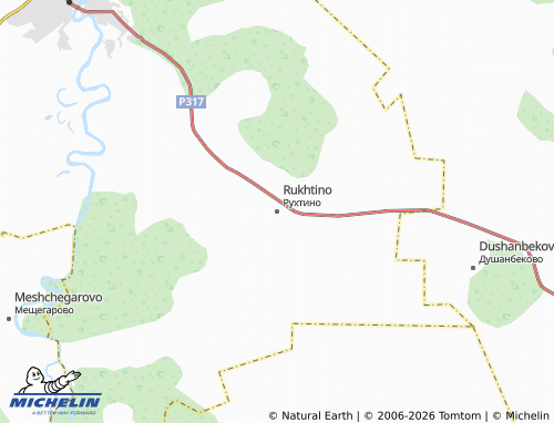 MICHELIN-Landkarte Rukhtino - ViaMichelin