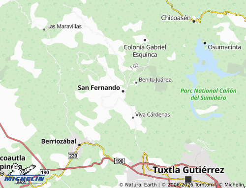 MICHELIN De Los Leones map - ViaMichelin