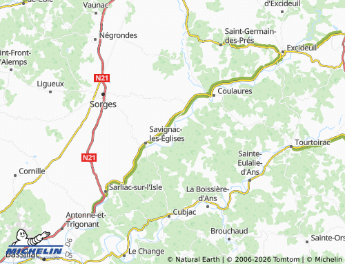 Mapa MICHELIN Mayac - ViaMichelin