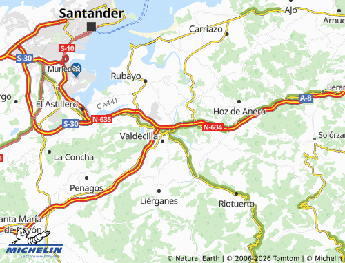 Carte MICHELIN Solares - ViaMichelin
