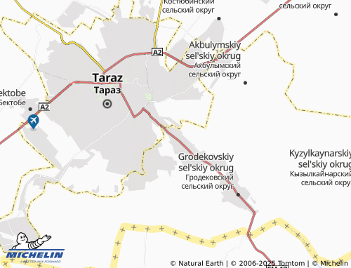 Carte MICHELIN Polatkoshinskiy sel'skiy okrug - ViaMichelin