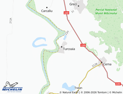Mappa MICHELIN Turcoaia - ViaMichelin