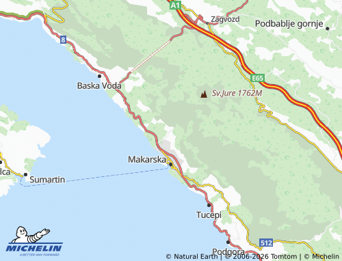 Mapa MICHELIN veliko Brdo - ViaMichelin