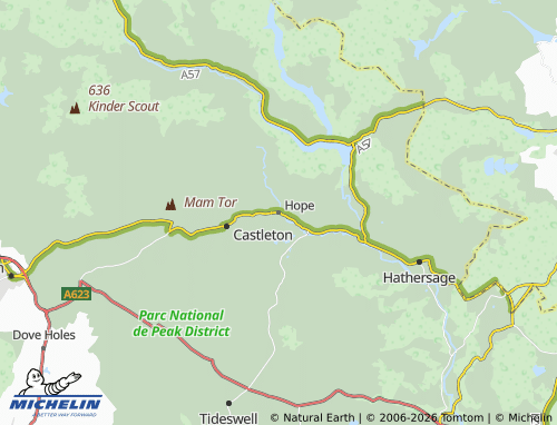 Carte MICHELIN Hope - ViaMichelin