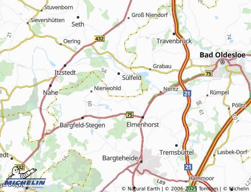 MICHELIN Petersfelde map - ViaMichelin