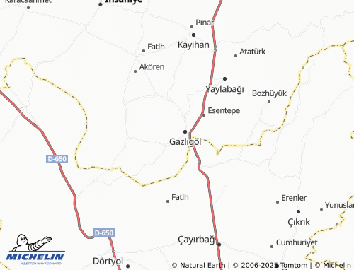 MICHELIN Cumhuriyet map - ViaMichelin