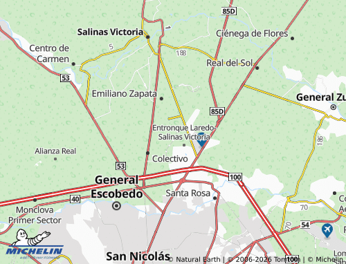 MICHELIN Ninguno map - ViaMichelin