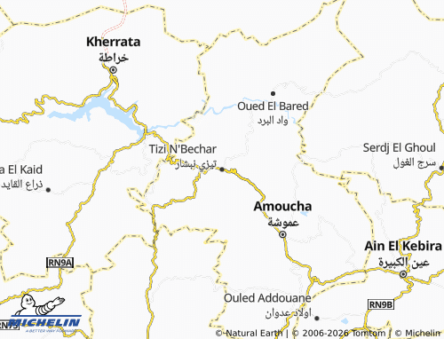 Mapa MICHELIN Teezi Nabshar - ViaMichelin
