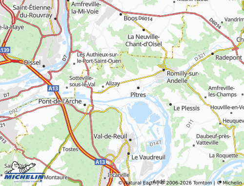 MICHELIN Le Manoir map - ViaMichelin