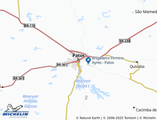 MICHELIN Patos map - ViaMichelin
