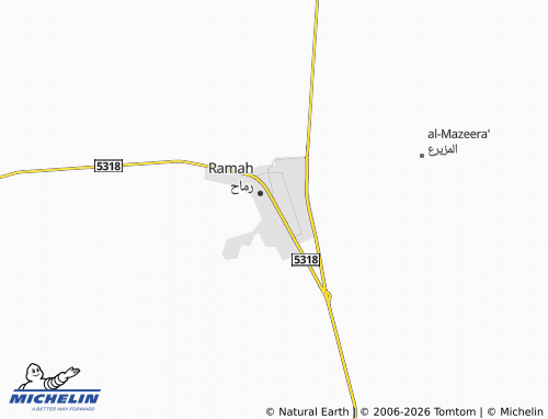 Carte MICHELIN al-Zuhour - ViaMichelin