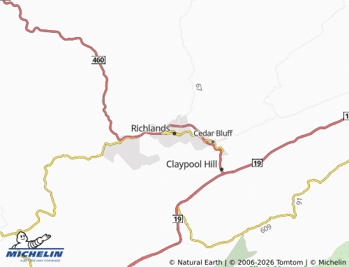 Mappa MICHELIN Richlands - ViaMichelin
