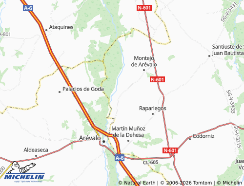 MICHELIN Donhierro map - ViaMichelin