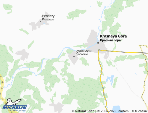 MICHELIN Lyubovsho map - ViaMichelin