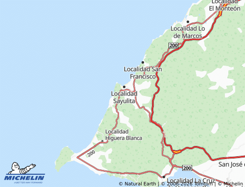 MICHELIN Obrera map - ViaMichelin