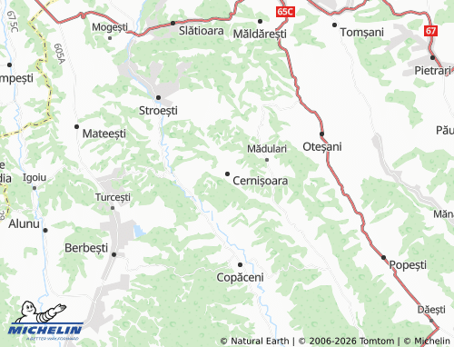 Mapa MICHELIN Cernișoara - ViaMichelin
