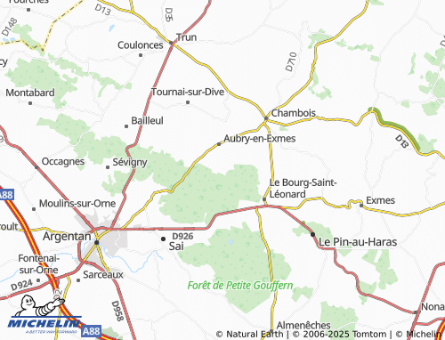 Mapa MICHELIN Sainte-Eugénie - ViaMichelin