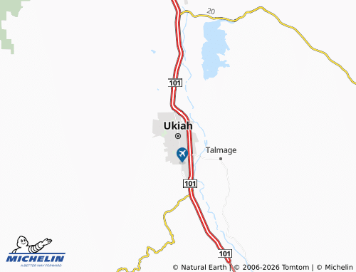 Mappa MICHELIN Ukiah - ViaMichelin