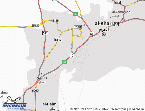 Carte MICHELIN al-Oyoun - ViaMichelin