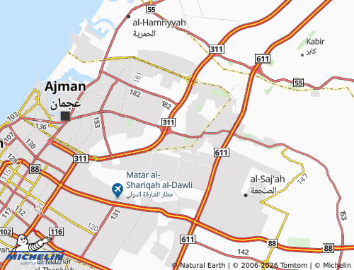 MICHELIN Yasmeen map - ViaMichelin