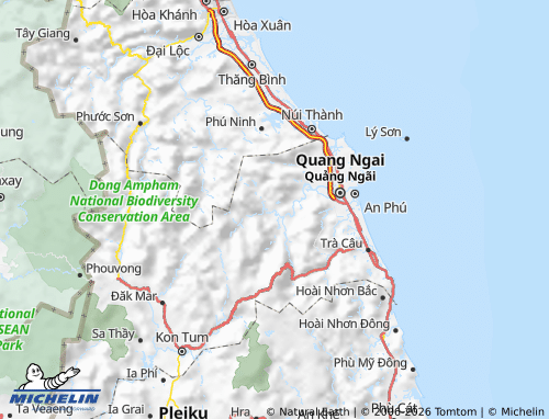 MICHELIN Sơn Hà map - ViaMichelin