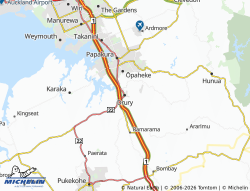 Mapa MICHELIN Drury - ViaMichelin